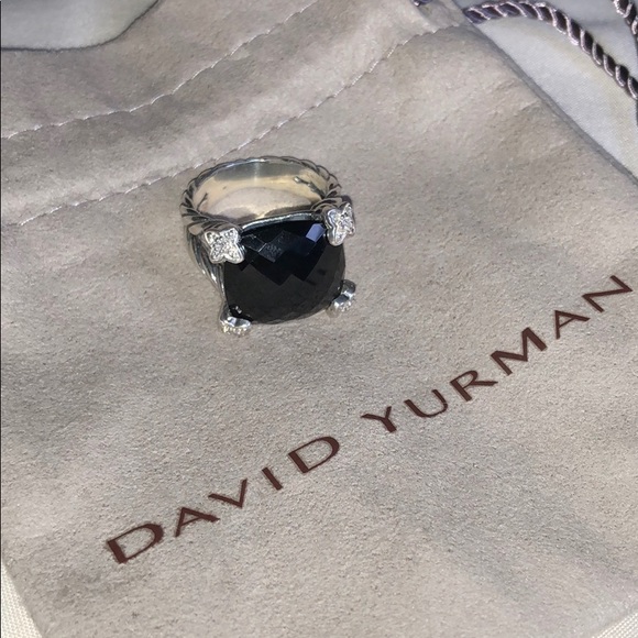 David Yurman Jewelry - David Yurman 15mm Onyx Cushion Ring